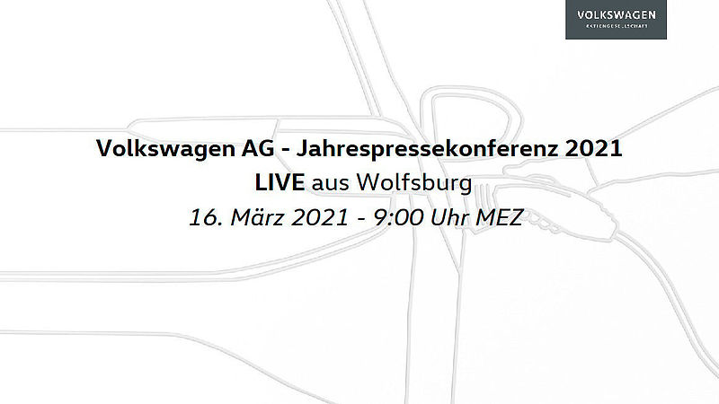 Jahrespressekonferenz der Volkswagen AG 2021